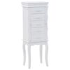 vidaXL Free Standing Jewelery Cabinet White