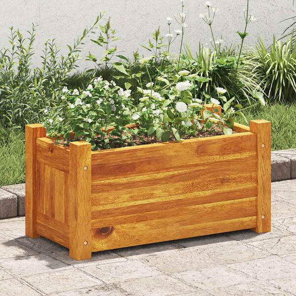 vidaXL Garden Raised Bed Acacia Wood 50x25x25 cm