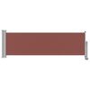 vidaXL Patio Retractable Side Awning 80x300 cm Brown