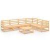 vidaXL 7 Piece Garden Lounge Set Solid Wood Pine