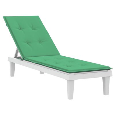 vidaXL Deck Chair Cushion Green (75+105)x50x4 cm