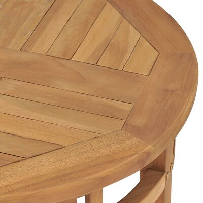vidaXL 3 Piece Garden Dining Set with Cushions Solid Teak Wood