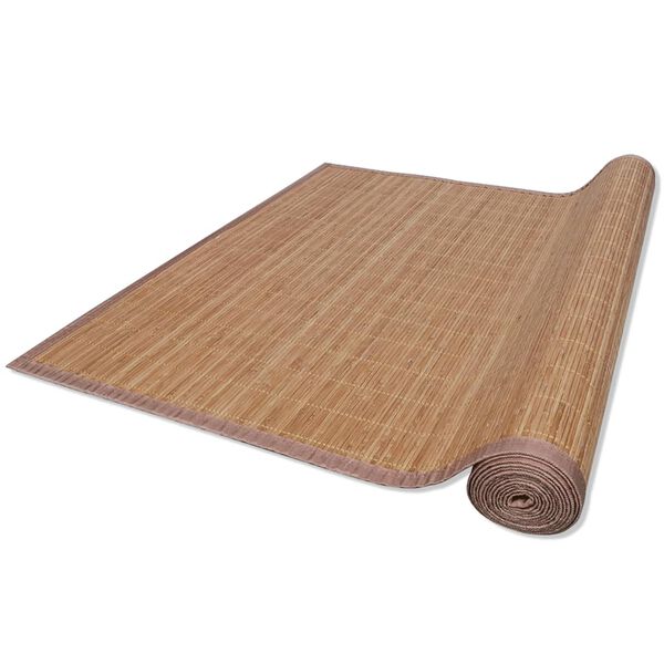 vidaXL Rug Bamboo 160x230 cm Brown
