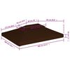 vidaXL 2-Tier Gazebo Top Cover 310 g/m² 4x3 m Brown
