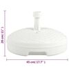 vidaXL Umbrella Base Sand/Water Filled 20 L White Plastic Rattan
