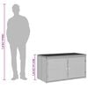 vidaXL Garden Storage Cabinet Black 110x55x60.5 cm Poly Rattan