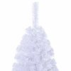 vidaXL Artificial Christmas Tree with Thick Branches White 180 cm PVC