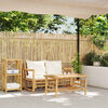 vidaXL 2 Piece Garden Sofa Set with Cushions Bamboo