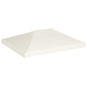 vidaXL Gazebo Top Cover 310 g/m&sup2; 4x3 m Cream White