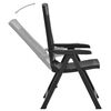 vidaXL Garden Reclining Chairs 2 pcs Plastic Anthracite
