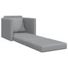 vidaXL Floor Sofa Bed 2-in-1 Light Grey 112x174x55 cm Fabric