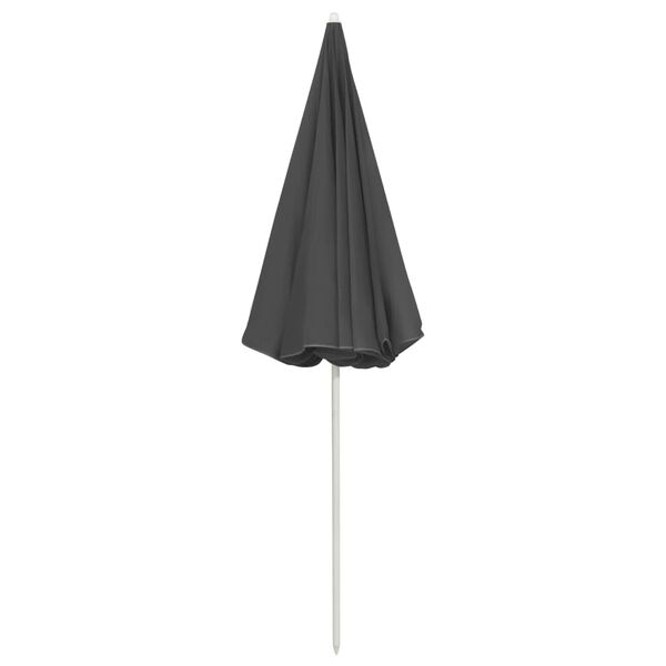 vidaXL Beach Parasol Anthracite 240 cm