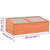 vidaXL Greenhouse Wood 100x50x34 cm