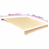 vidaXL Awning Top Sunshade Canvas Sunflower Yellow & White 3x2.5m
