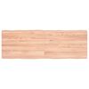 vidaXL Table Top Light Brown 120x40x(2-4)cm Treated Solid Wood Live Edge