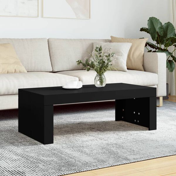 vidaXL Coffee Table Black 102x50x36 cm Engineered Wood