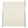 vidaXL Patio Retractable Side Awning 140x514 cm Cream