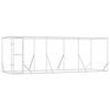 vidaXL Outdoor Dog Kennel Silver 6x2x2 m Galvanised Steel