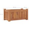 vidaXL Raised Bed 50x25x25 cm Solid Teak Wood