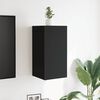 vidaXL Wall Mounted TV Cabinets 2 pcs Black 30.5x30x30 cm