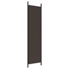 vidaXL 3-Panel Room Divider Brown 150x200 cm Fabric