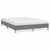 vidaXL Bed Frame without Mattress Dark Grey 160x200 cm Fabric
