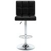 vidaXL Bar Stools 2 pcs Black Faux Leather