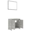 vidaXL Bathroom Furniture Set Concrete Grey Engineered Wood