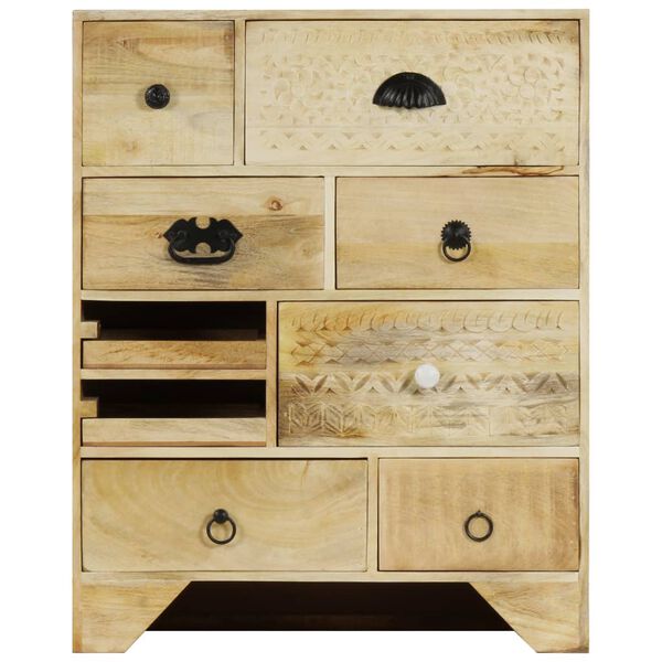 vidaXL Chest of Drawers 60x30x75 cm Solid Mango Wood