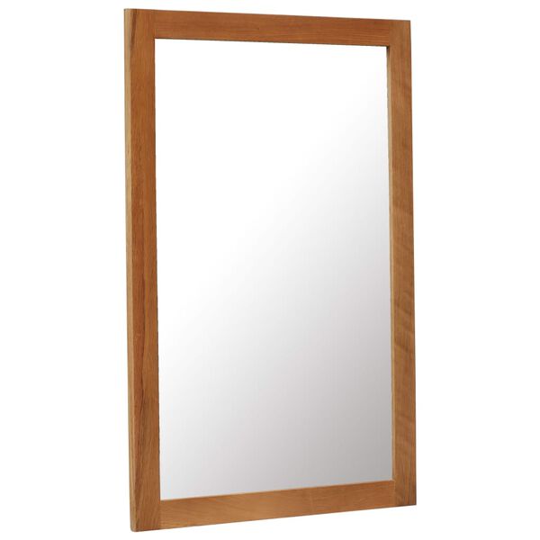 vidaXL Mirror 60x90 cm Solid Oak Wood