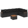 vidaXL Garden Sofa Set | Black