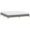 vidaXL Bed Frame without Mattress Dark Grey 180x200 cm Super King Fabric