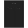vidaXL Shoe Cabinet Black 60x35x84 cm Engineered Wood