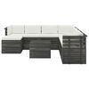 vidaXL 9 Piece Garden Pallet Lounge Set with Cushions Solid Pinewood