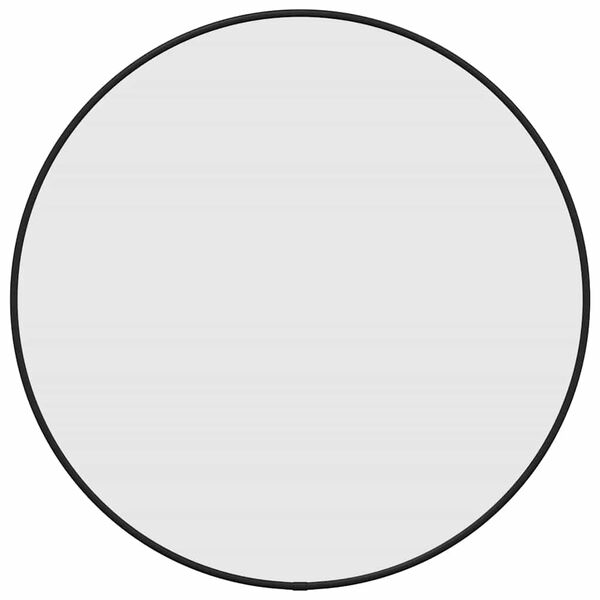 vidaXL Wall Mirror Black &Oslash; 50 cm Round