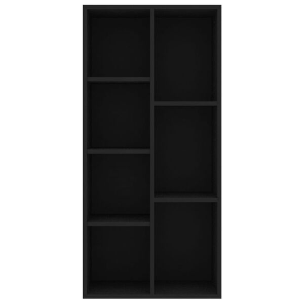vidaXL Book Cabinet Black 50x25x106 cm Engineered Wood