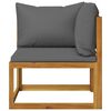 vidaXL 8 Piece Garden Lounge Set with Cushion Solid Acacia Wood