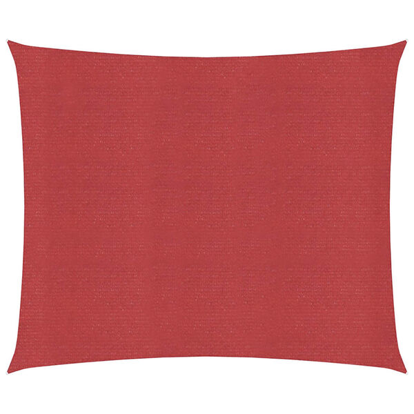 vidaXL Sunshade Sail 160 g/m&sup2; Red 4.5x4.5 m HDPE