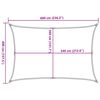vidaXL Sunshade Sail HDPE Rectangular 4x6 m White