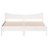 vidaXL Bed Frame without Mattress White 180x200 cm Super King Solid Wood Pine
