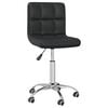 vidaXL Office Chair | Black | Faux leather, chromed steel | Adjustable
