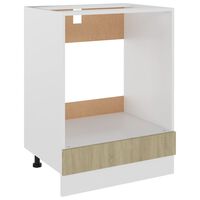 vidaXL Oven Cabinet Sonoma Oak 60x46x81.5 cm Engineered Wood