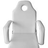 vidaXL Portable Facial Treatment Chair Faux Leather 185x78x76 cm White