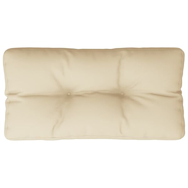 vidaXL Pallet Cushion Beige 80x40x12 cm Fabric