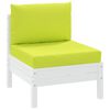 vidaXL Pallet Cushions 2 pcs Bright Green Oxford Fabric
