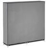 vidaXL Shoe Cabinet with Cover Grey 115x28x110 cm Fabric