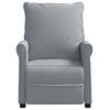 vidaXL Recliner Chair Light Grey Fabric