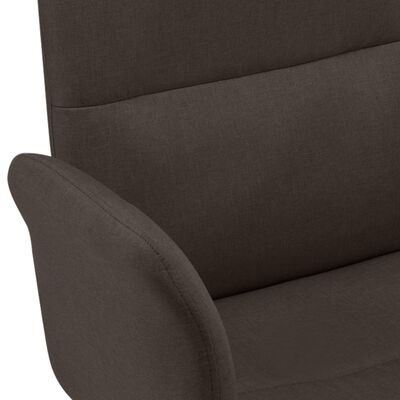 vidaXL Office Chair Brown Fabric