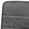 vidaXL Cantilever Dining Chairs 2 pcs Dark Grey Faux Leather