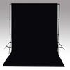 vidaXL Backdrop Cotton without Stand Black 500x300 cm